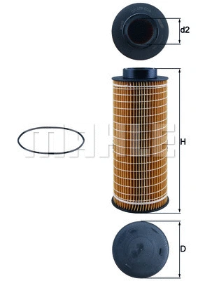 Alyvos filtras MAHLE OX 376D