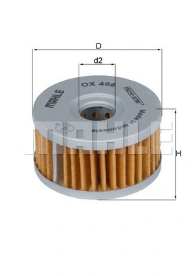 Alyvos filtras MAHLE OX 408
