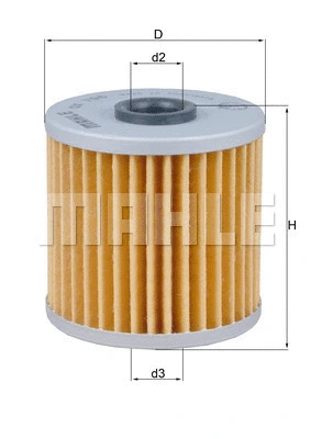 Alyvos filtras MAHLE OX 796