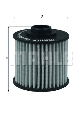 Alyvos filtras MAHLE OX 803
