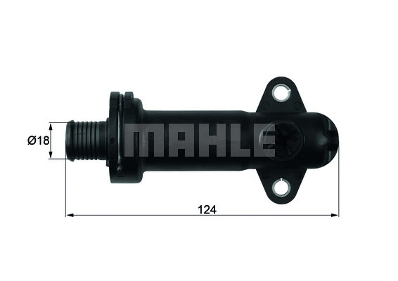 Vėsinimo ir išmetamųjų dujų recirkuliacijos termostatas MAHLE TE 1 70