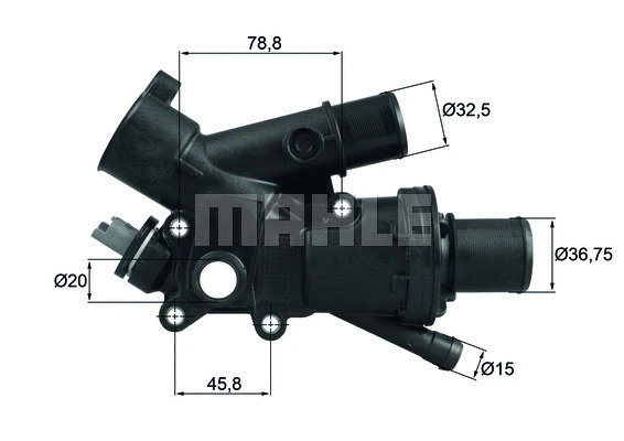Termostatas MAHLE TH 43 83