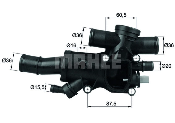 Termostatas MAHLE TH 44 83