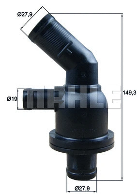 Termostatas MAHLE TH 55 87