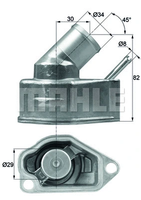 Termostatas MAHLE TI 10 92