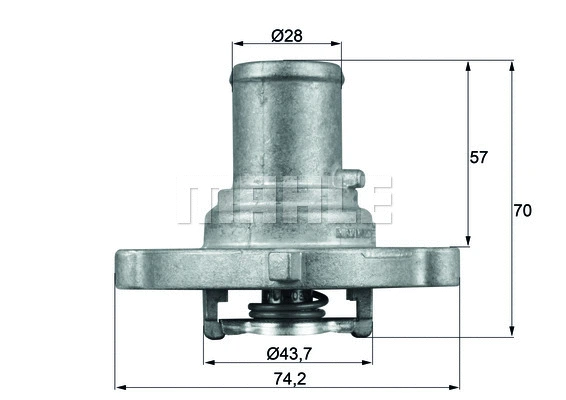 Termostatas MAHLE TI 122 87D