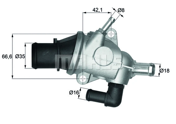Termostatas MAHLE TI 125 88