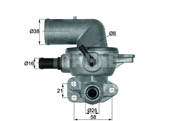 Termostatas MAHLE TI 133 88D