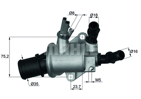 Termostatas MAHLE TI 143 88