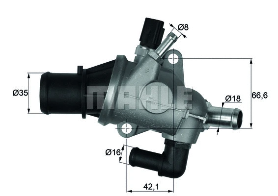 Termostatas MAHLE TI 163 88