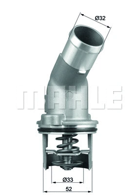Termostatas MAHLE TI 205 92D