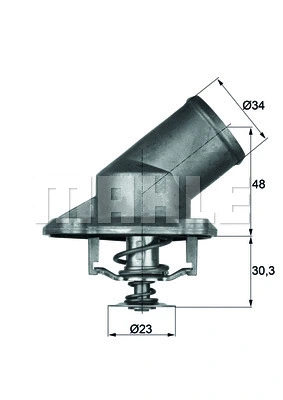 Termostatas MAHLE TI 224 92