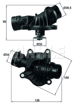 Termostatas MAHLE TI 234 88