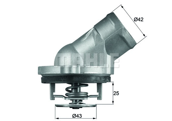 Termostatas MAHLE TI 45 87D