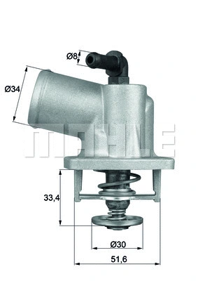 Termostatas MAHLE TI 55 92D