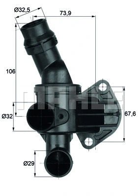 Termostatas MAHLE TI 6 87