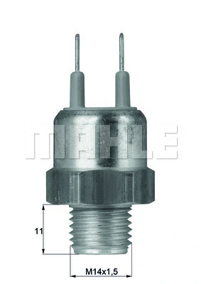 Radiatoriaus ventiliatoriaus temperatūros jungiklis MAHLE TSW 16