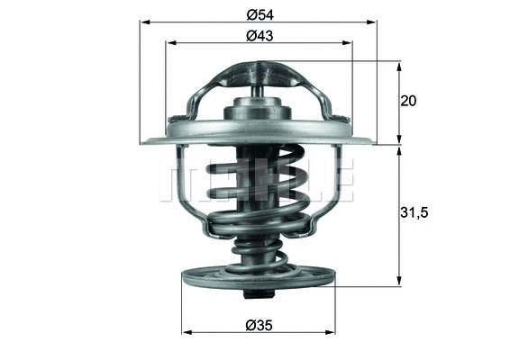 Termostatas MAHLE TX 109 87D