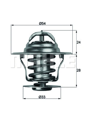 Termostatas MAHLE TX 11 87D
