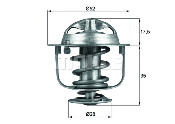 Termostatas MAHLE TX 119 82D