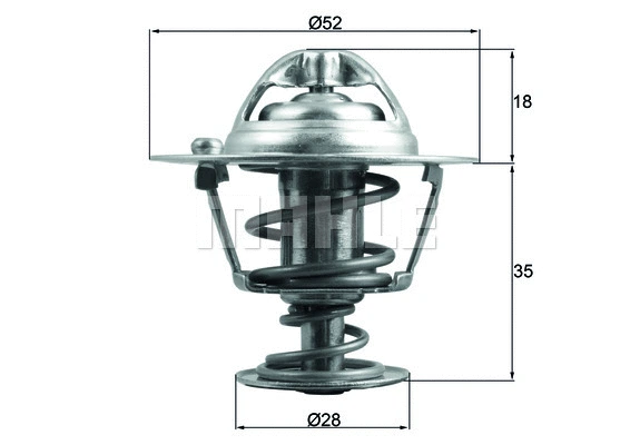 Termostatas MAHLE TX 184 78D