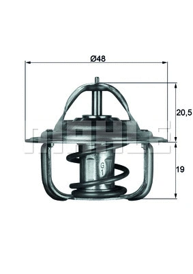 Termostatas MAHLE TX 1 87D