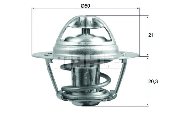 Termostatas MAHLE TX 196 75D