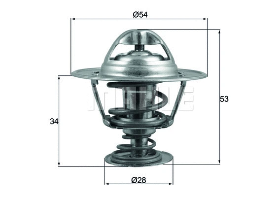 Termostatas MAHLE TX 203 88D