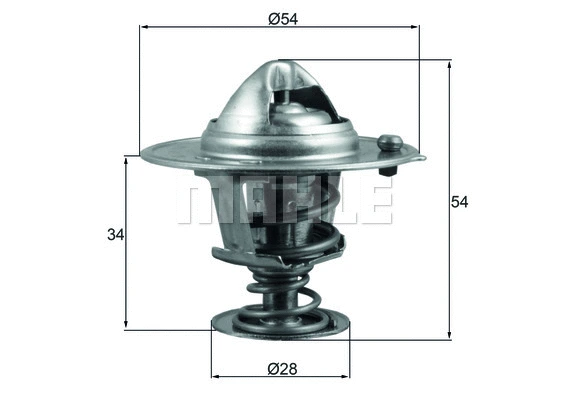 Termostatas MAHLE TX 206 88D