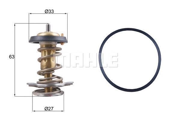 Termostatas MAHLE TX 264 82D