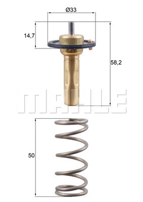Termostatas MAHLE TX 265 89D
