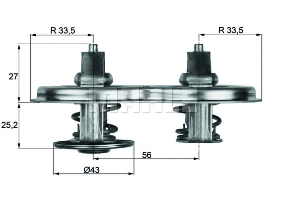 Termostatas MAHLE TX 33 83D