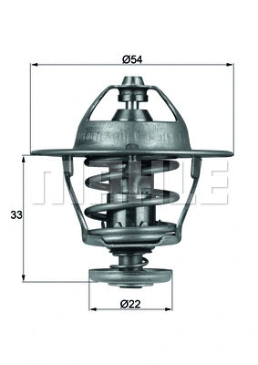 Termostatas MAHLE TX 53 85D