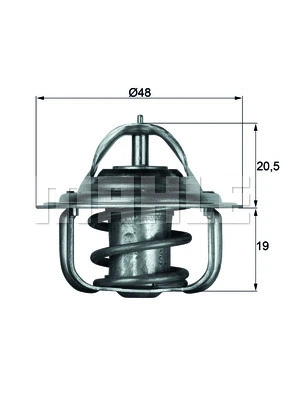 Termostatas MAHLE TX 5 83D