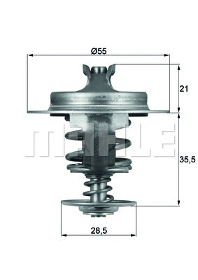Termostatas MAHLE TX 67 83D
