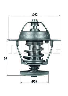 Termostatas MAHLE TX 68 88D
