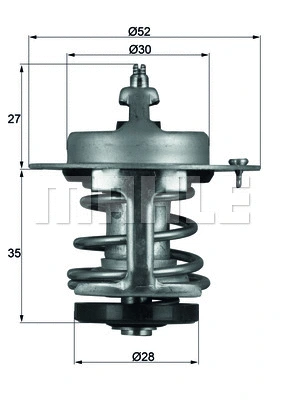 Termostatas MAHLE TX 69 79