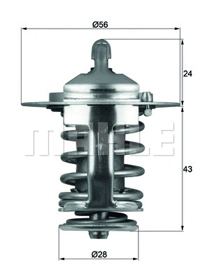 Termostatas MAHLE TX 70 82