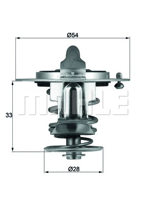 Termostatas MAHLE TX 72 85D