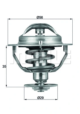 Termostatas MAHLE TX 73 82D