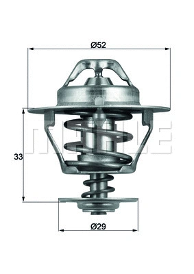 Termostatas MAHLE TX 77 88D