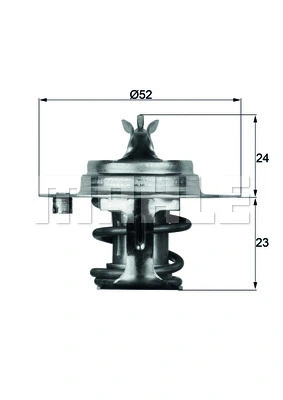 Termostatas MAHLE TX 7 83D