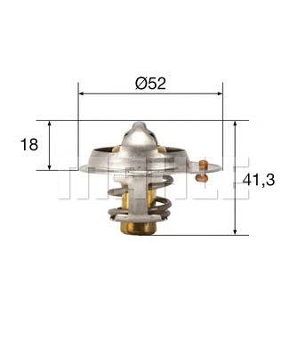 Termostatas MAHLE TX 85 82