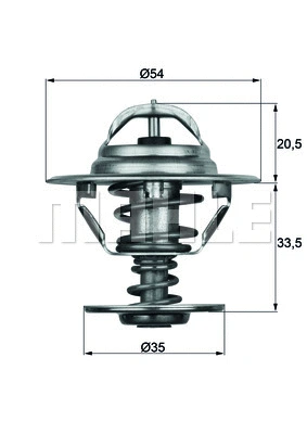 Termostatas MAHLE TX 8 83D