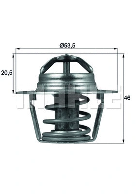 Termostatas MAHLE TX 91 89D