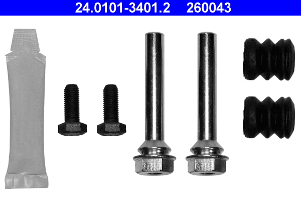 Stabdžių apkabos priedų komplektas ATE 24.0101-3401.2