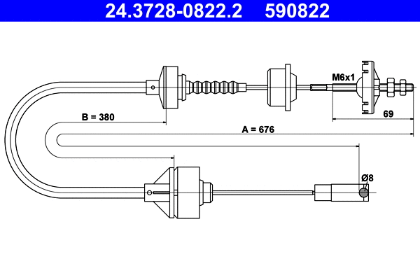 Sankabos trosas ATE 24.3728-0822.2