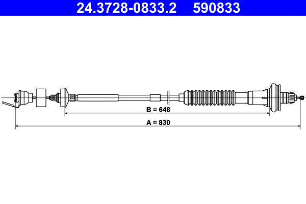 Sankabos trosas ATE 24.3728-0833.2