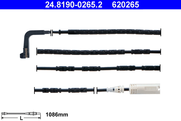 Stabdžių trinkelių susidėvėjimo daviklis ATE 24.8190-0265.2