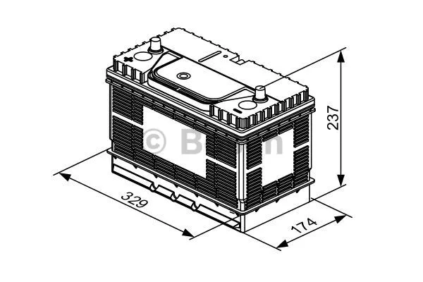 Starterio akumuliatorius BOSCH 0 092 T30 500